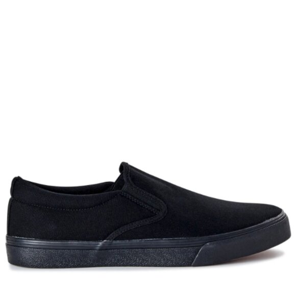 No Boundaries Clinton Slip On Canvas Shoes, Men's Size 11M, Black - Picture 2 of 5